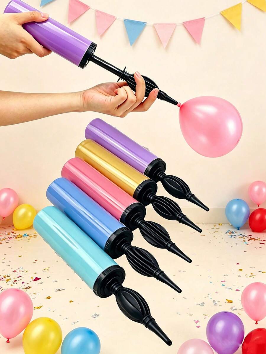 3/1pc Multi-Function Air Pump, Balloon Inflator, Portable Air Pump, Manual Balloon Pump, Suitable For Holiday Parties, Birthday Parties, Weddings And Other Occasions - View 1