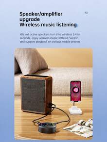XF.Meraki Music Player, Bluetooth 5.2 Receiver, Home Stereo Bluetooth Speaker, RCA And 3.5mm AUX Output, Wireless Audio Adapter, Radio, MP3, Car Accessories - Bluetooth Audio Adapter - View 7