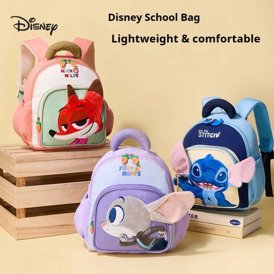 Disney Stitch Lightweight Backpack, Large Capacity Travel Bag, Back To School, Small Size 30*26*10cm - Single Piece - View 1