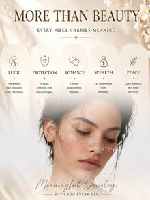STONEFANS European And American Style Niche Water Drop Rhinestone Face Chain, Creative Personalized No-Piercing Nose Chain Integrated Chain, Stage Party Atmosphere Face Decor - Multicolor - View 8