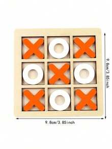 木製井字棋盤遊戲套組，經典 XO 策略桌面遊戲，適合聚會與派對娛樂，便攜式桌面休閒遊戲，生日、畢業及節日送禮的實用禮物 - 彩色 - 查看 7