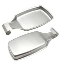Stainless Steel Square Kitchen Spoon Holder, Ladle Tray, Spatula Rest, Soup Ladle Holder, Hot Pot Spoon Tray - Silver - View 1