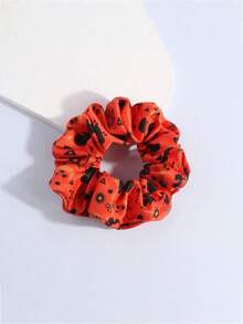 3pcs Halloween Large Black Skull Fabric Hair Scrunchies Headbands, Universal Hair Accessories For Girls - Multicolor - View 9