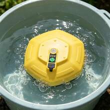 IPX7 Waterproof Floating Rechargeable Aerator Pump, Ultra Quiet Portable Oxygen Bubbler With Durable Battery, Live Bait Aerator For Minnow Bucket, Fish Tank, Outdoor Fishing And Live Bait Transportation - Yellow - View 8