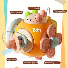 6-In-1 Baby Multifunctional Activity Busy Cube, Upgraded Compact Toy, Multiple Play Ways Boost Sensory & Fine Motor Skills,Random Color, Perfect ThanksGiving Christmas Halloween All Festival Vacation Birthday Gift - Multicolor - View 8
