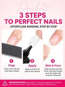 1/2pcs 10g Super Strong Nail Glue, Suitable For Nail Extensions, Fast Drying Semi-Solid, Long Lasting, No UV Light Required - 10g - View 8