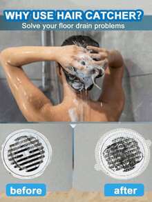 5/10/20/30pcs Drain Strainer Cover, Hair Catcher, Shower Floor Drain Filter, Floor Drain Filter Sticker, Sink Filter Sticker, Bathroom Tool, Bathroom Accessory - Multicolor - View 6