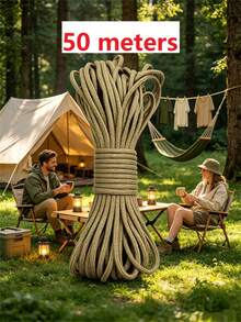 10/50/100m Black Nylon Braided Rope, Durable Twisted Polypropylene Cord, Suitable For Outdoor Use, Clothesline, Tent DIY, Handicraft And Binding - Multicolor - View 13