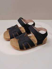 2026 Summer Multi-Function Girls' Roman Sandals, With Back Strap Design, Soft And Breathable, Non-Slip Sole, Lightweight (Sole/Sole Color Random) - Black - View 7