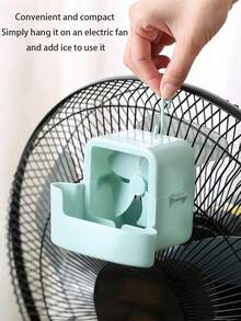 1 Conjunto de Acessório de Resfriamento de Ventilador Portátil, Inclui 4 Bolsas de Gelo, Anexo de Resfriamento Rápido Sem Bateria, Adequado para Ventiladores de Piso e Ventiladores de Mesa, para Uso em Quarto, Casa, Escritório e Viagens de Verão, Rosa/Azul - Multicolorido - Visão 10
