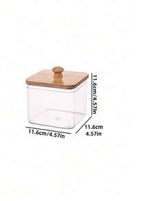 1pc Laundry Detergent Storage Box, Desktop Cotton Swab Organizer - Multi-color - View 7