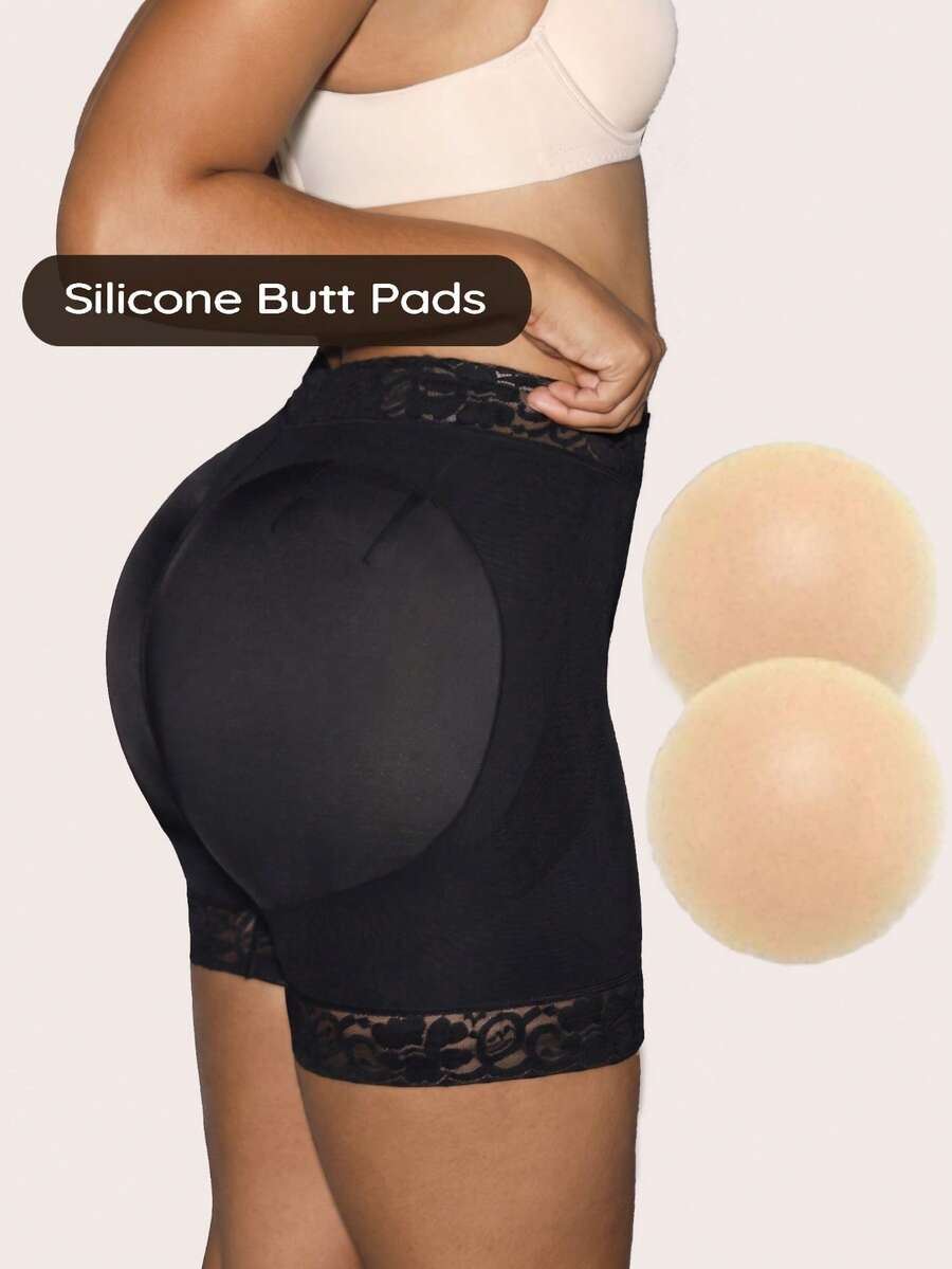 Silikon-rumpkuddar för kvinnor, höftförstärkare med push-up rumplyft, osynliga vadderade shapewear-underkläder för kurvig kroppsform - Multifärgad - Visa 1
