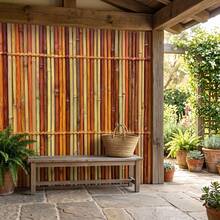 2D Flat 1pc Natural Bamboo/Bamboo/Straw Woven Fence Hanging Flag, Decorative Fence, Easy To Install, Suitable For Swimming Pool Shade, Birthday, Balcony, Garden, Detailed Texture Celebration Decoration - 1 - View 4