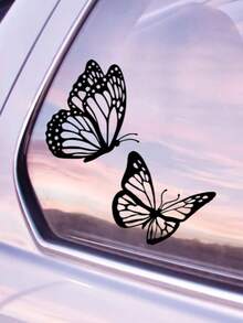 Car Exterior Stickers, Beautiful Butterfly Stickers, Large Vinyl Stickers, For Car Stickers, Truck Stickers, Home Decor Stickers - Black-butterfly - View 6