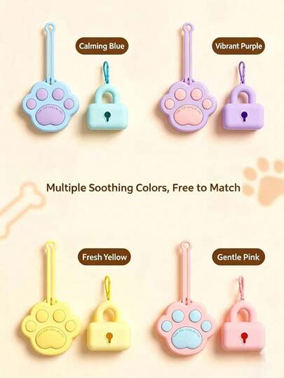 Paw Print Pet Treat Bag & Poop Bag Dispenser Outdoor Set; Mini Poop Bag Holder That Can Be Attached To Leash, Suitable For Dog Walking; Universal Portable Pet Waste Bag Storage Rack; Outdoor Training Treat Bag