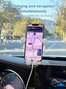 Universal Car Phone Holder - Multi-Functional Dashboard Suction Cup Mount, Gravity Auto-Clamping, Shock-Proof & Stable, Foldable Design, Easy Installation & Convenient Use, With Cute "Hi, I'm Baby" Text, Suitable For Navigation, Applicable To Car, Home, Office And Other Places, Essential Gift For All Drivers, Especially Suitable As A Gift For Women, Car Accessories - Upgraded Version - View 7