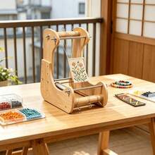 1pc Beaded Weaving Loom, Multi-Functional Beaded Weaving Tool, Suitable For Bracelet And Jewelry Creation, Easy To Use, Perfect For Creating Patterns And Gifts, DIY Jewelry Making Tool, Suitable For Bracelets, Necklaces And Belts - Multicolor - View 2