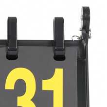 Scoreboard 4-Digit Portable Flip Scoreboard Multi-Function Scoreboard - Black - View 7