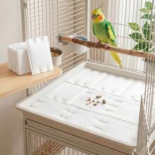100片裝一次性鳥用尿布附墊片，鸚鵡排便墊、鳥類訓練墊、鸚鵡籠底墊，吸水性強的鳥籠墊，快速清潔廢物吸收墊，適用於鸚鵡與小型鳥類，日常鳥類清潔與美容用品 - 查看 4