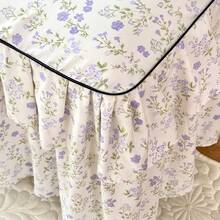 3-Piece Skin-Friendly Korean Princess Style Lace Bed Skirt Set, Includes 1 Bed Skirt And 2 Pillowcases, Breathable Polyester Fabric, High-Definition Print, Suitable For All Seasons, Perfect For Home Or Dorm Decor - Multicolor - View 9
