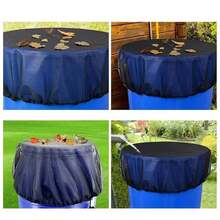 Rain Barrel Cover Mesh Cover Netting For Rain Barrel Water Tank Protection Lid Adjustable Drawstring Rain Barrels Netting Screen - 90cm - View 6