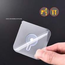 1PC Heavy Duty Self-Adhesive Wall Hook, No Drill No Nail Wall Hook, Max 5KG, Space-Saving Storage Bag, Adhesive Picture Hanging Hook, No Damage Adhesive Hook, Wall Hook For Hanging Things, Suitable For Kitchen, Bathroom, Picture Frame, Poster, Clock And More, Easy To Tear And Stick Multi-Purpose Hook, Practical Hook, Easy Installation, No Damage Removal, No Damage Hanging, Streamlined Hook Design | Modern | Waterproof | Rust-Proof - A - View 6