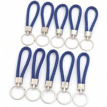 10pcs/Pack Woven Zinc Alloy Leather Keychains, Colorful Portable Key Rings, Leather Lanyards With Metal Clasps, Car Key And Phone Lanyard Accessories - Suitable For Party Gifts And Holiday Gifts - PU Leather Version - View 15