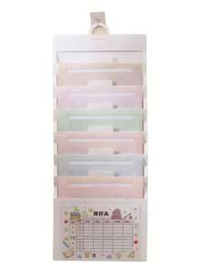 Home Office & Study Storage Organizer, Gradient Color Hanging Expandable File Folder With 6 Compartments, A4 Size, Multi-Color Pockets, Suitable For Organizing School And Office Supplies, Graduation & Back To School Season - Sets - View 8