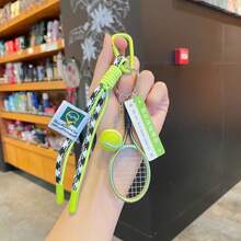 Creative Popular Tennis Bag Charm Lanyard Keychain Pendant Tennis Sports Series Premium Woven Rope Charm Accessory Sports Style Accessory First Choice - Multicolor - View 9