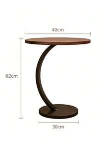 C Shaped Side Table, Stable Anti-Tipping Curved End Table, Space Saving Laptop Snack Table, Sofa Side Accent Table For Living Room, Bedroom & Bedside, Perfect For Readers, Office Workers And Small Space Household - Multiple Specifications - View 10
