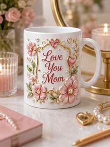 1pc Customized Mug, Personalized Coffee Cup, Custom Anniversary Mug, Valentine's Day Gift, Anniversary Gift, Graduation Gift, Mother's Day Gift, Suitable For Anniversary, Valentine's Day, Mother's Day, Birthday, Father's Day, Graduation Ceremony, Wedding - White - View 9