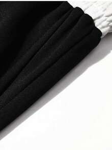 1pc Women's Spring/Autumn Soft Comfortable Breathable Straight Leg Jogging Fitness Workout Pants, Sweatpants, Joggers - Black - View 7
