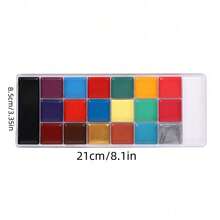 20-Color High Pigment Oil Paint Set + 10 Paintbrushes + Templates + Palette, Easy To Apply And Clean, Essential For Party Fun, Long-Lasting Vibrant Colors, Easy To Remove, Beginner-Friendly Paint Set - 20 Colors - View 7