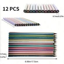 24pcs Professional Colored Pencils, Vibrant Colors, Easy To Apply And Break-Resistant, Suitable For Professional Art Creation, Painting, Coloring, Sketching And Various Colors Hand-Drawn Pencils (Random Style) - A - View 2