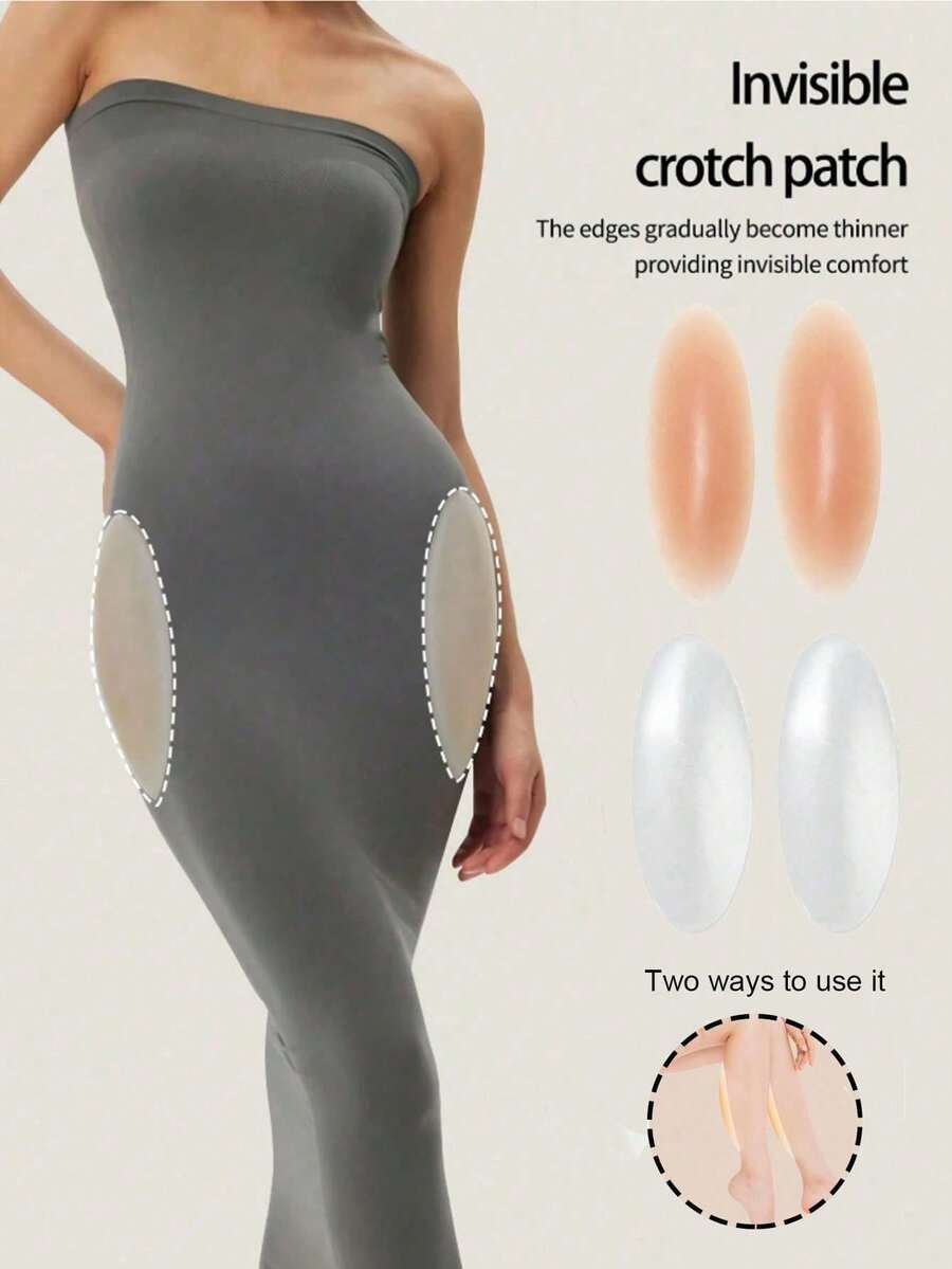 2/4 Pcs Silicone Hip Pads, Reusable Self-Adhesive Buttock Enhancer Pads For All Body Types - Multicolor - View 1
