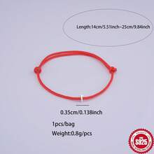 1pc 925 Silver Letter Bracelet, Couple Matching, Birthday Gift, Daily Wear, Handmade - Multicolor - View 16
