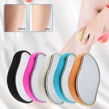 1pc Painless Hair Removal Device, Multi-Function Epilator, Easy To Clean Reusable Body Grooming Tool, Body Exfoliator, Portable Foot Brush, Beauty Tool, Wax Hair Removal - Multicolor - View 9