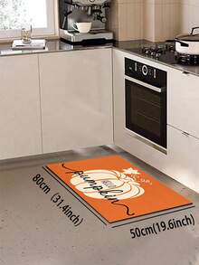 1/2 piezas Alfombra de cocina con calabaza de otoño y Acción de Gracias, alfombra y tapete de cocina de otoño, accesorio de cocina antideslizante, lavable y absorbente, regalo para las fiestas de Acción de Gracias! - Multicolor - Ver 10