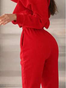 Women Two-Piece Outfits - Red - View 3