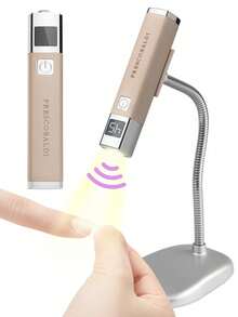 1pc Mini Rechargeable UV LED Nail Lamp, Suitable For Gel Nails, Fast Drying Nail Curing Machine UV LED Gel Nail Polish Dryer Lamp Nail Art Tool Rechargeable Nail Salon Equipment - Rose Gold - View 4
