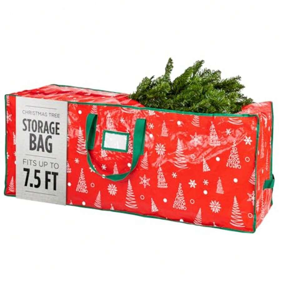 Christmas Tree Storage - Red Pattern - View 1