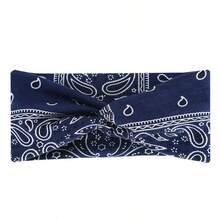 1-4pcs Paisley Print Knotted Wide Headband, Bohemian Style, For Casual Daily, Fitness, Shopping, And Beach Vacations. - Multicolor - View 14