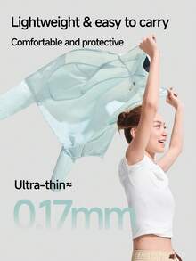 Beneunder Women's Lightweight Sun & Rain Protection Jacket (Short Length) WR001 - Dark Grey - View 3