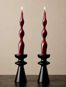 4pcs Scented Long Taper Candles 20cm*2cm, 7 Hours Burning Time, Christmas Halloween Home Table Decor, Wedding Party Candle Holder Decoration Fragrance Candles - Mixed - View 23