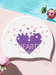 1pc Floral Print Silicone Waterproof Swim Cap, Soft Comfortable Floral Pattern Swimming Cap, Suitable For Women Adult Swimming Pool Water Sports - Multicolor - View 14
