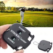 Golf Shot Counter - Black Durable Portable Golf Training Aid, Golf Accessory, Shot Counter With Keychain - Multicolor - View 1