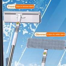 Joybos 30cm Professional Window Squeegee T-Bars Microfibre Cloth | Window Cleaning Equipment, Non-Slip Handle With Hanging Hole, For Storefront Windows, Sliding Glass Doors & Shower Mirrors - Window Cleaning Kit - View 7