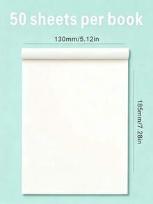 1 buah 50/100 Lembar Kertas Coretan Pelindung Mata Warna Beige, Kertas Perhitungan Matematika, Buku Catatan Latihan Siswa, Kertas Kosong, Kertas Draf, Kertas Gambar Garis, Mudah Disobek, Tahan Lama, Tulisan Halus, Cocok untuk Berbagai Jenis Pena - Rectangle - View 13