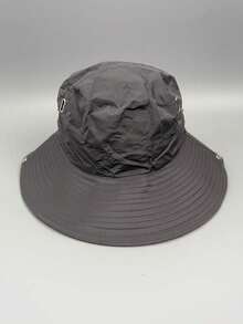 2 Styles Wearable Breathable Perforated Sun Hat, Wide Brim UV Protection Outdoor Bucket Hat, Suitable For Camping And Hiking - A - View 7