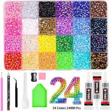 DIY 3D Kit, Castle Fireworks Pattern, Faux Pearl Art Craft, Suitable For Adults And Beginners, Home Wall Decor. Love, Fireworks, Seascape, Fortune - Multicolor - View 12